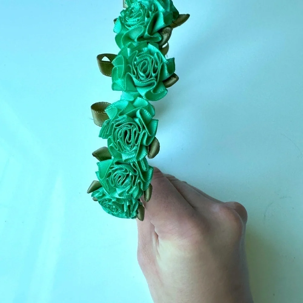 Nordstrom Green Flower Headband